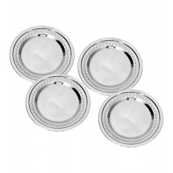 Jogo 4 Porta Copos 11cm De Inox Mimo Style